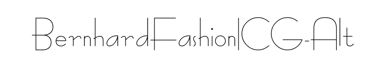 BernhardFashionICG-Alt font preview