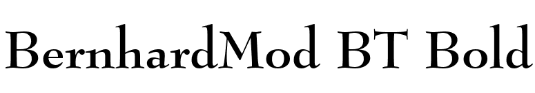 BernhardMod BT Bold font preview
