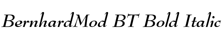 BernhardMod BT Bold Italic font preview