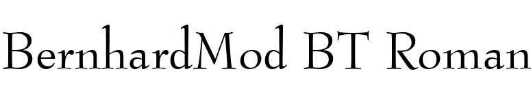 BernhardMod BT Roman font preview