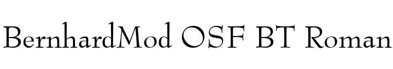 BernhardMod OSF BT Roman font preview