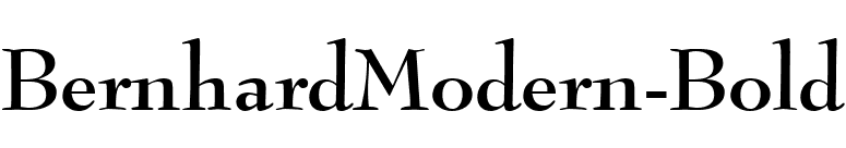 BernhardModern-Bold font preview