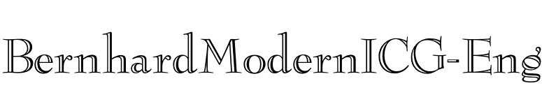 BernhardModernICG-Eng font preview