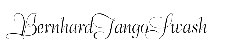 BernhardTangoSwash font preview