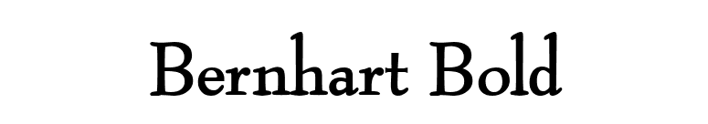 Bernhart Bold font preview