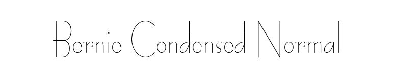 Bernie Condensed Normal font preview