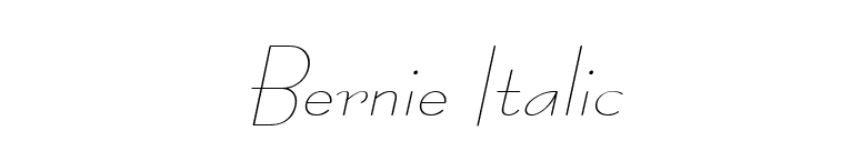 Bernie Italic font preview