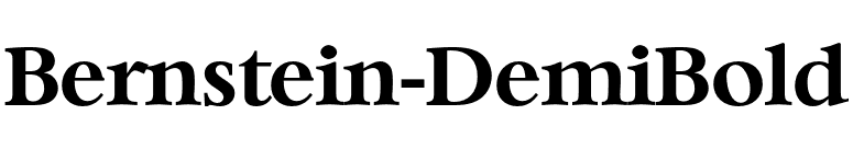 Bernstein-DemiBold font preview