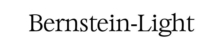 Bernstein-Light font preview