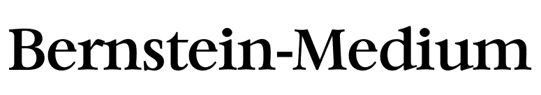 Bernstein-Medium font preview