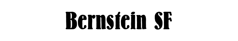 Bernstein SF font preview