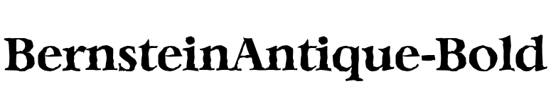 BernsteinAntique-Bold font preview