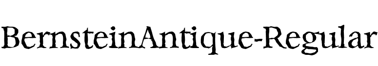 BernsteinAntique-Regular font preview