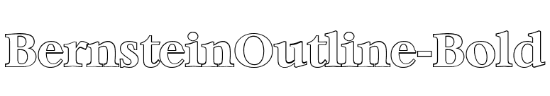 BernsteinOutline-Bold font preview
