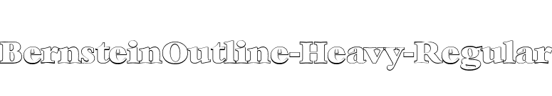 BernsteinOutline-Heavy-Regular font preview