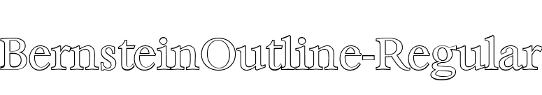 BernsteinOutline-Regular font preview