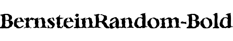 BernsteinRandom-Bold font preview