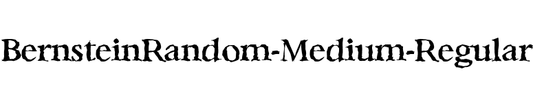 BernsteinRandom-Medium-Regular font preview