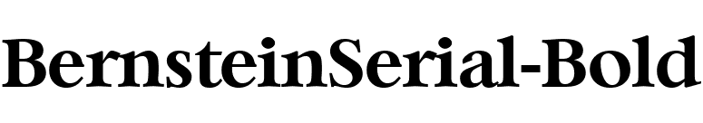 BernsteinSerial-Bold font preview