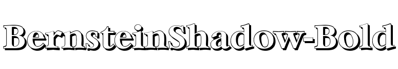 BernsteinShadow-Bold font preview
