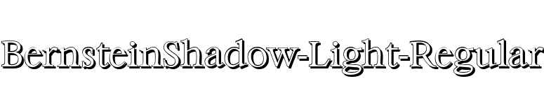 BernsteinShadow-Light-Regular font preview