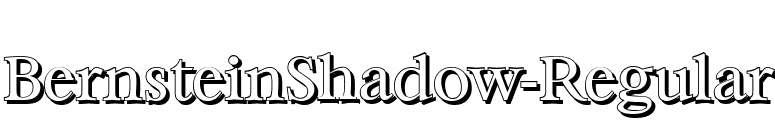 BernsteinShadow-Regular font preview