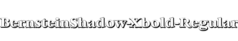 BernsteinShadow-Xbold-Regular font preview