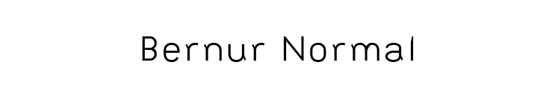 Bernur Normal font preview