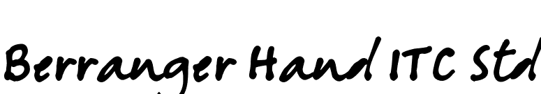 Berranger Hand ITC Std font preview