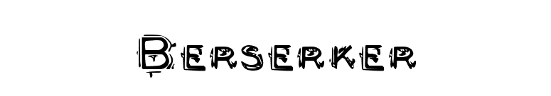 Berserker font preview