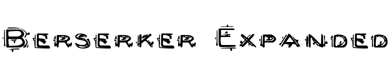 Berserker Expanded font preview