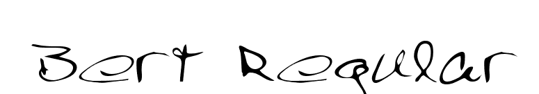 Bert Regular font preview