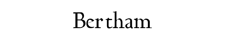 Bertham font preview