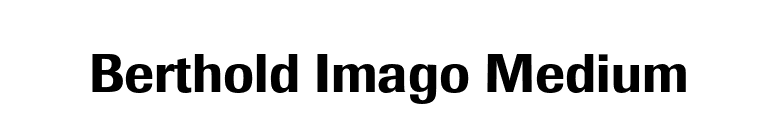 Berthold Imago Medium font preview