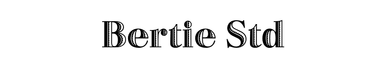 Bertie Std font preview