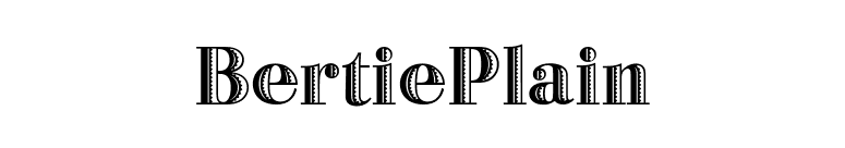 BertiePlain font preview