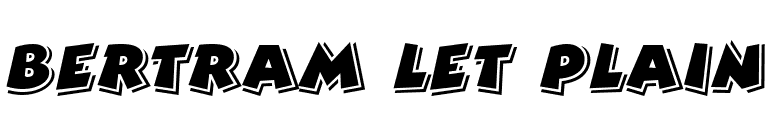 Bertram LET Plain font preview