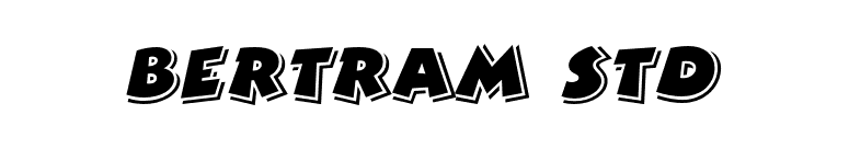 Bertram Std font preview