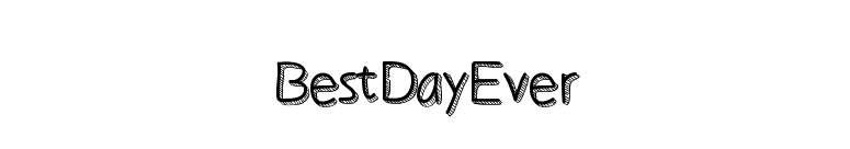 BestDayEver font preview