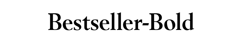 Bestseller-Bold font preview