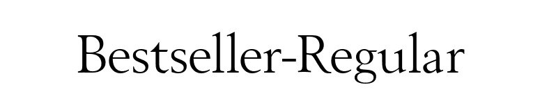 Bestseller-Regular font preview
