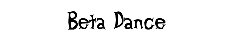 Beta Dance font preview