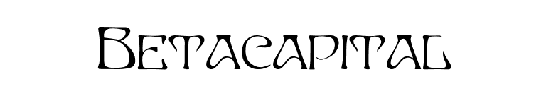 Betacapital font preview