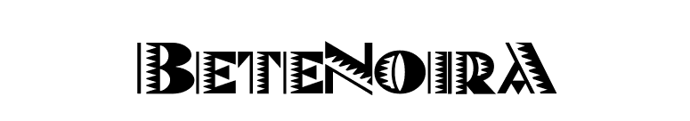 BeteNoirA font preview