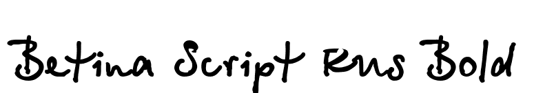 Betina Script Rus Bold font preview