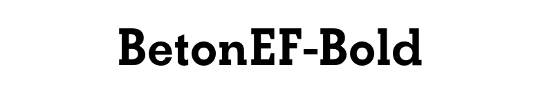 BetonEF-Bold font preview