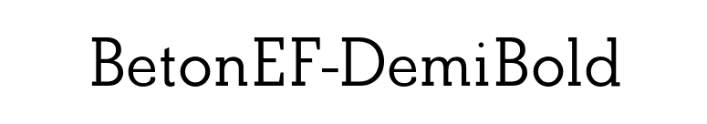 BetonEF-DemiBold font preview