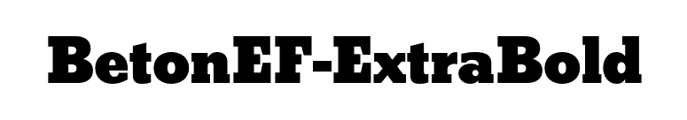 BetonEF-ExtraBold font preview