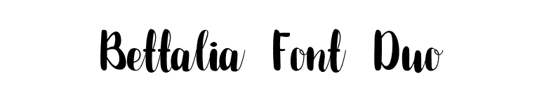 Bettalia Font Duo font preview