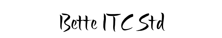 Bette ITC Std font preview